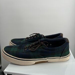 Sperry Top-Sider Halyard CVO Chambray Plaid Shoes Mens Size 11.5